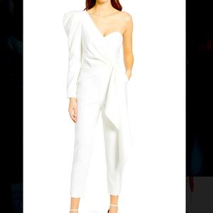 Lavish Alice One-Shoulder Ruffle Jumpsuit